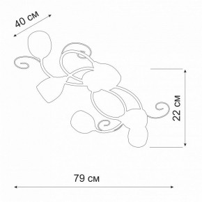 Потолочная люстра Vitaluce V3269 V3269-3/6PL в Воткинске - votkinsk.ok-mebel.com | фото 2