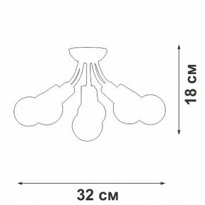 Потолочная люстра Vitaluce V3927 V3927-0/6PL в Воткинске - votkinsk.ok-mebel.com | фото 6