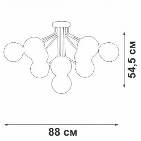 Потолочная люстра Vitaluce V42870 V42870-8/10PL в Воткинске - votkinsk.ok-mebel.com | фото