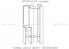 КРИТ-1 Прихожая (Делано светлый) в Воткинске - votkinsk.ok-mebel.com | фото 2