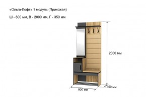 ОЛЬГА-ЛОФТ 1 Прихожая в Воткинске - votkinsk.ok-mebel.com | фото 4