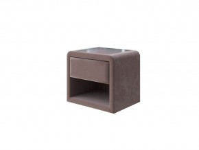 PROxSON Тумба Cube (Ткань: Велюр Shaggy Chocolate) 52x41 в Воткинске - votkinsk.ok-mebel.com | фото