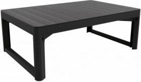 Раскладной стол Лион с регулируемой высотой столешницы (Lyon rattan table) графит (h400/650) в Воткинске - votkinsk.ok-mebel.com | фото 2