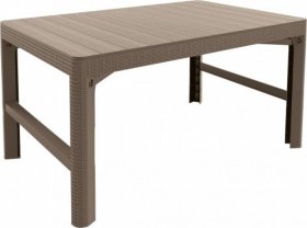 Раскладной стол Лион с регулируемой высотой столешницы (Lyon rattan table) капучино (h400/650) в Воткинске - votkinsk.ok-mebel.com | фото 2