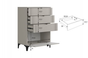 РИЧ Гостиная (модульная) кашемир в Воткинске - votkinsk.ok-mebel.com | фото 6