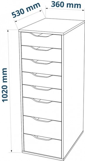 S01439 Ингар Д 132 стол письменный 132x58x76, белый в Воткинске - votkinsk.ok-mebel.com | фото