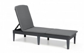 Шезлонг Джайпур с матрасом (Jaipur Sun lounger (with cushion)) графит в Воткинске - votkinsk.ok-mebel.com | фото