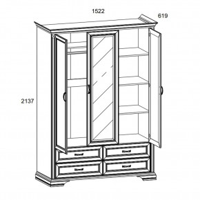 Шкаф 3D4S Z, MONAKO, цвет Сосна винтаж в Воткинске - votkinsk.ok-mebel.com | фото