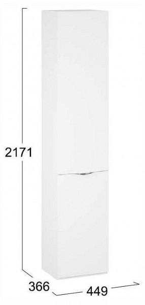 Шкаф для белья Глосс СМ-319.07.011 в Воткинске - votkinsk.ok-mebel.com | фото 4