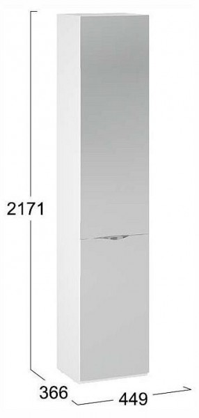 Шкаф для белья Глосс СМ-319.07.012 в Воткинске - votkinsk.ok-mebel.com | фото 4