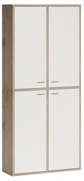 Шкаф книжный Домино СУ(ш2в2)+4ФГ в Воткинске - votkinsk.ok-mebel.com | фото