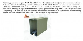 Шкаф-купе 1500 серии NEW CLASSIC K2+K2+B2+PL2(2 ящика+1 штанга+1 полка) профиль «Капучино» в Воткинске - votkinsk.ok-mebel.com | фото 17