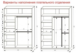 Шкаф-купе 1600 серии SOFT D6+D4+B2+PL2 (2 ящика+1штанга+1 полка) профиль «Капучино» в Воткинске - votkinsk.ok-mebel.com | фото 9