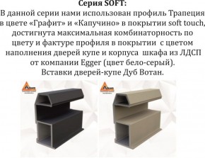 Шкаф-купе 1800 серии SOFT D1+D3+B2+PL1 (2 ящика+1штанга) профиль «Графит» в Воткинске - votkinsk.ok-mebel.com | фото 11