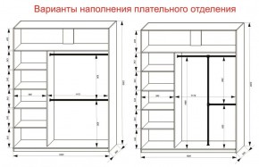 Шкаф-купе 1800 серии SOFT D1+D3+B2+PL1 (2 ящика+1штанга) профиль «Графит» в Воткинске - votkinsk.ok-mebel.com | фото 7