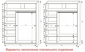 Шкаф-купе 1800 серии SOFT D6+D4+B2+PL2 (2 ящика+1штанга+1 полка) профиль «Капучино» в Воткинске - votkinsk.ok-mebel.com | фото 8