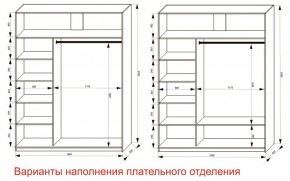 Шкаф-купе 1800 серии SOFT D6+D6+B2+PL3 (2 ящика+2штанги) профиль «Капучино» в Воткинске - votkinsk.ok-mebel.com | фото 7