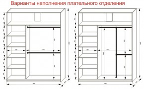 Шкаф-купе 1800 серии SOFT D8+D2+B2+PL4 (2 ящика+F обр.штанга) профиль «Графит» в Воткинске - votkinsk.ok-mebel.com | фото 8