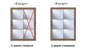 Шкаф-купе №19 Серия 3 Квадро (1500) Ясень Анкор светлый в Воткинске - votkinsk.ok-mebel.com | фото 3