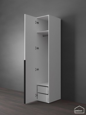 Шкаф Linnea MHR-1-3 2050х400х510 (Белый-М 11.1.2) в Воткинске - votkinsk.ok-mebel.com | фото 5