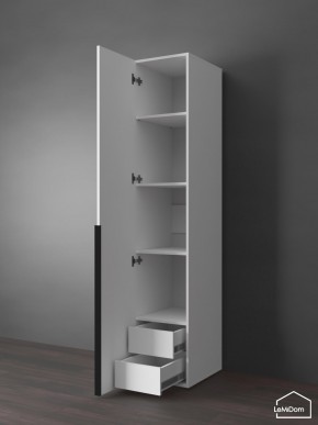 Шкаф Linnea MHR-1-3 2050х400х510 (Белый-М 11.1.2) в Воткинске - votkinsk.ok-mebel.com | фото 6