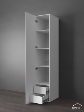 Шкаф Linnea MHR-1PO-4 2050х400х510 (Белый-М 11.1.2) в Воткинске - votkinsk.ok-mebel.com | фото 4