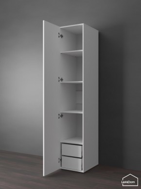 Шкаф Linnea MHR-1PO-4 2050х400х510 (Белый-М 11.1.2) в Воткинске - votkinsk.ok-mebel.com | фото 5