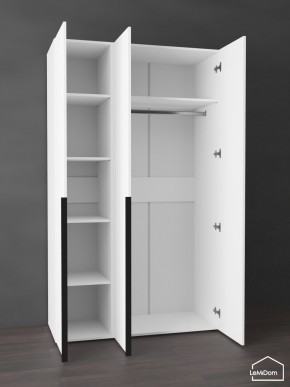 Шкаф Linnea MHR-3-1 2050х1200х510 (Белый-М 11.1.2) в Воткинске - votkinsk.ok-mebel.com | фото 4