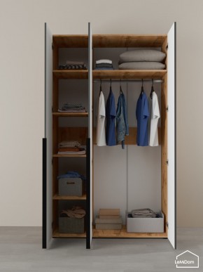 Шкаф Linnea MHR-3-1 2050х1200х510 (ДВ-М 11.1.25) в Воткинске - votkinsk.ok-mebel.com | фото 4