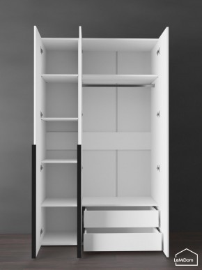 Шкаф Linnea MHR-3-2 2050х1200х510 (Белый-М 11.1.2) в Воткинске - votkinsk.ok-mebel.com | фото 6