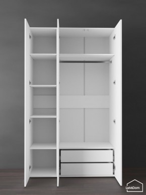 Шкаф Linnea MHR-3PO-2 2050х1200х510 (Белый-М 11.1.2) в Воткинске - votkinsk.ok-mebel.com | фото 6