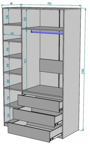 Шкаф Мальта H208 в Воткинске - votkinsk.ok-mebel.com | фото 2