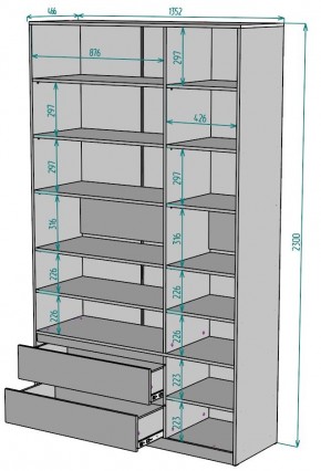 Шкаф Мальта H215 в Воткинске - votkinsk.ok-mebel.com | фото 2