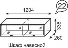 Шкаф навесной Венеция 22 бодега в Воткинске - votkinsk.ok-mebel.com | фото 2