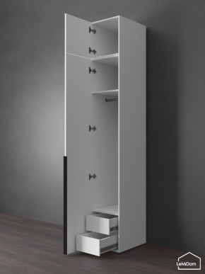 Шкаф с антресолью Linnea MHR-1A-3 2450х400х510 (Белый-М 11.1.2) в Воткинске - votkinsk.ok-mebel.com | фото 6