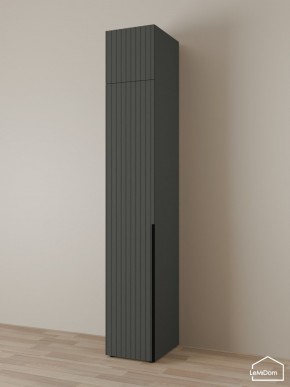 Шкаф с антресолью Linnea MHR-1A-4 2450х400х510 (Графит-М 11.1.25) в Воткинске - votkinsk.ok-mebel.com | фото