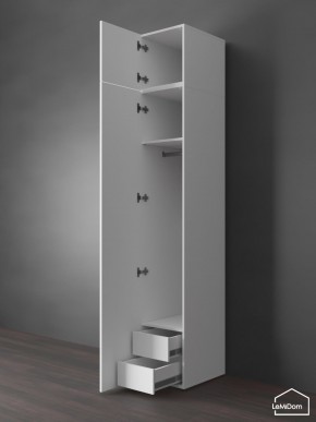 Шкаф с антресолью Linnea MHR-1POA-3 2450х400х510 (Белый-М 11.1.2) в Воткинске - votkinsk.ok-mebel.com | фото 6