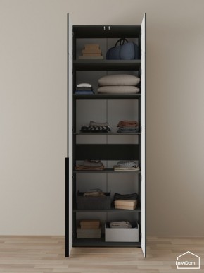 Шкаф с антресолью Linnea MHR-2A-2 2450х800х510 (Графит-М 11.1.25) в Воткинске - votkinsk.ok-mebel.com | фото 4