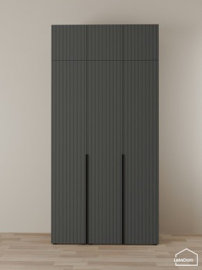 Шкаф с антресолью Linnea MHR-3A-2 2450х1200х510 (Графит-М 11.1.25) в Воткинске - votkinsk.ok-mebel.com | фото