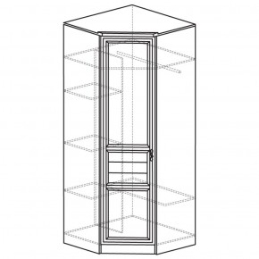 Шкаф угловой 50 Лира Нортон светлый (угол 854х854) в Воткинске - votkinsk.ok-mebel.com | фото 2
