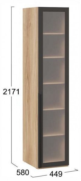 Шкаф-витрина Порто СМ-393.07.008 в Воткинске - votkinsk.ok-mebel.com | фото 3