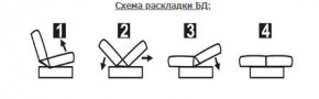СОФИЯ ЛЮКС Диван БД (пруж.блок) в Воткинске - votkinsk.ok-mebel.com | фото 6