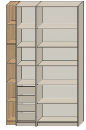 Спальня Серый камень 6 (серии «ГЕСТИЯ») в Воткинске - votkinsk.ok-mebel.com | фото 2