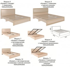 Спальня Беатрис (вариант 1) Дуб млечный в Воткинске - votkinsk.ok-mebel.com | фото 3