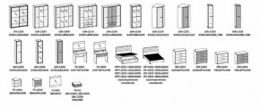 Спальный гарнитур ЛУНА (модульный)  Бодега белая в Воткинске - votkinsk.ok-mebel.com | фото 13