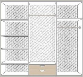 Спальный гарнитур Ольга (модульная) беж/золото в Воткинске - votkinsk.ok-mebel.com | фото 3