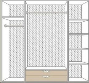 Спальный гарнитур Ольга (модульная) беж/золото в Воткинске - votkinsk.ok-mebel.com | фото 5