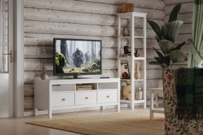 Стеллаж 420 Кантри, массив сосны, цвет белый в Воткинске - votkinsk.ok-mebel.com | фото 4