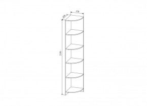 СКАНДИ СДУ370.1 Стеллаж угловой в Воткинске - votkinsk.ok-mebel.com | фото 2