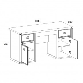 Стол 2D3S, MAGELLAN, цвет Сосна винтаж в Воткинске - votkinsk.ok-mebel.com | фото 2